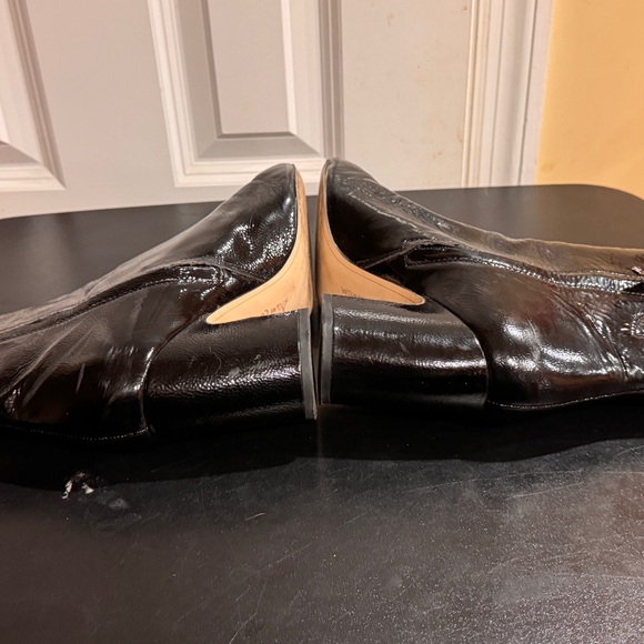 Sam Edelman Black Heeled patent leather ankle Boots size 10 - Picture 6 of 9